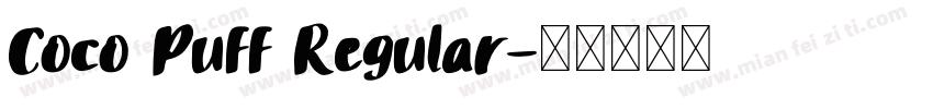 Coco Puff Regular字体转换
